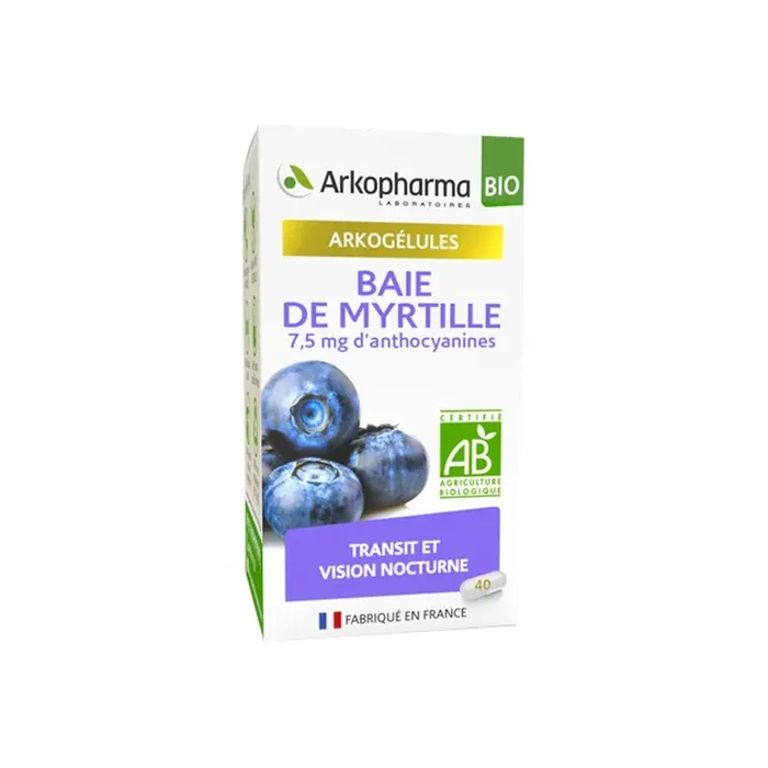 Arkopharma arkogelules baie de myrtille bio 40 gelules