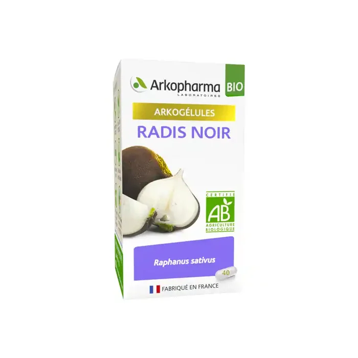 Arkopharma arkogelules bio radis noir 40 gelules