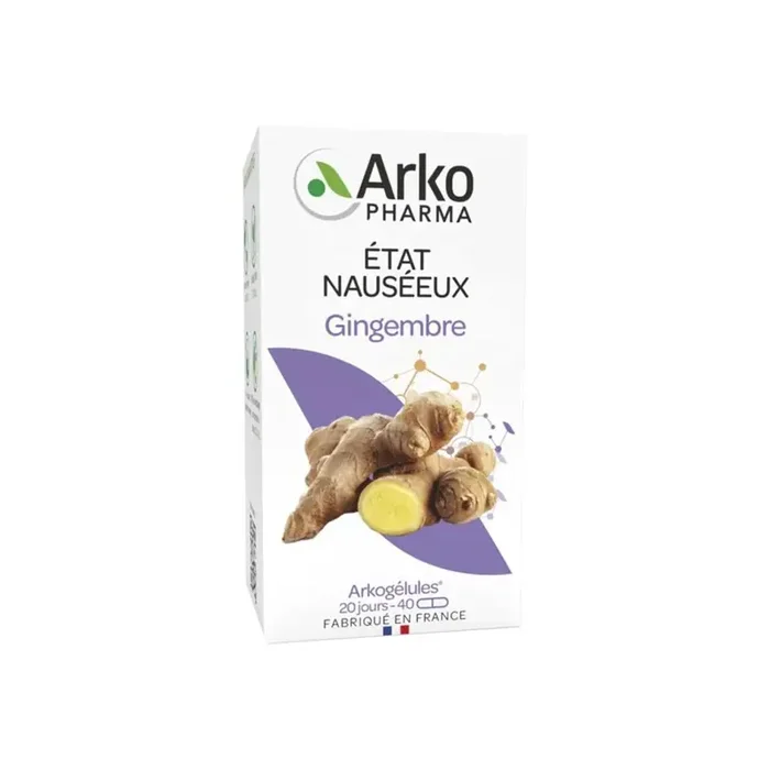 Arkopharma Arkogelules Gingembre etat nauseeux 40 gelules