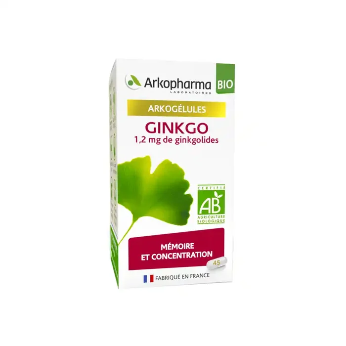 Arkopharma arkogelules ginkgo bio 45 gelules
