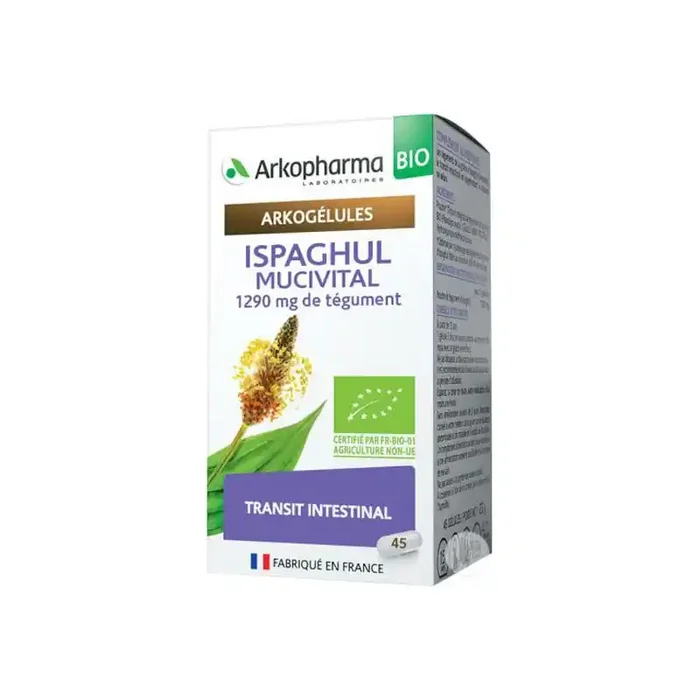 Arkopharma arkogelules mucivital-ispaghul bio 45 gelules