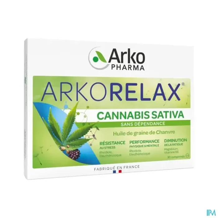 Arkopharma arkorelax cannabis sativa comprimé 30