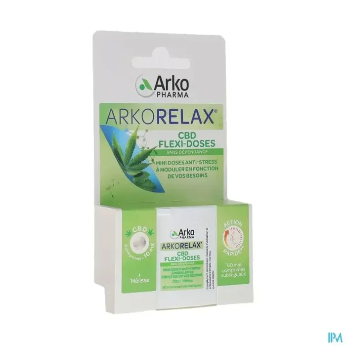 Arkopharma arkorelax cbd flexidose comprimé sublingual 60