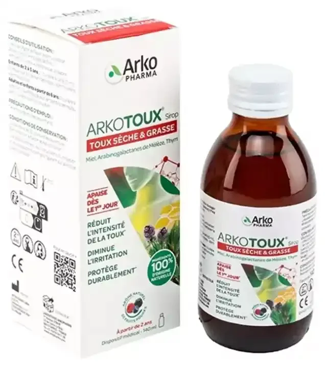 Arkopharma Arkotoux Sirop Toux Sèche et Grasse 140 ml