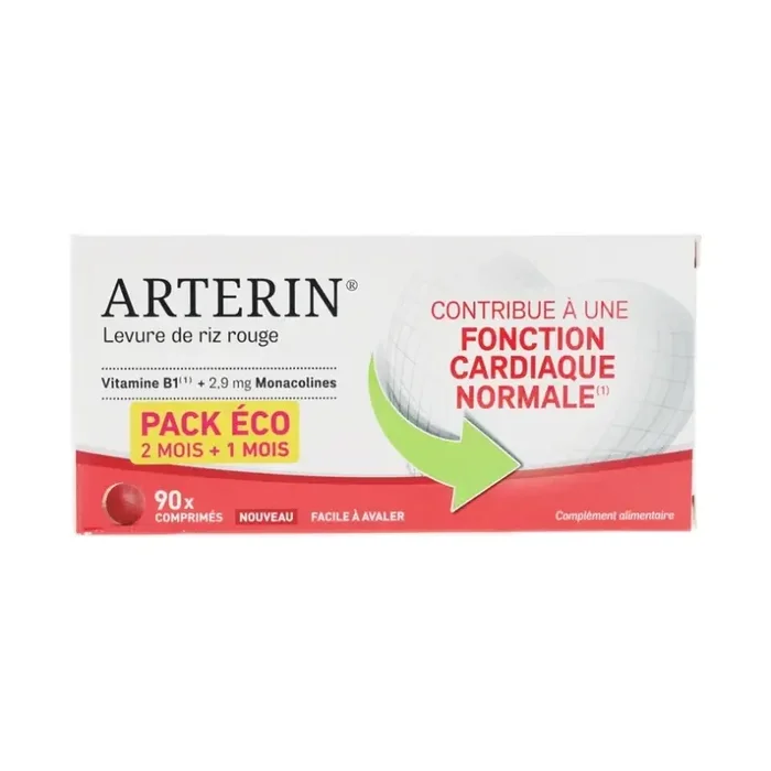 Arterin levure de riz rouge 2mg9 comprimé pack eco 90