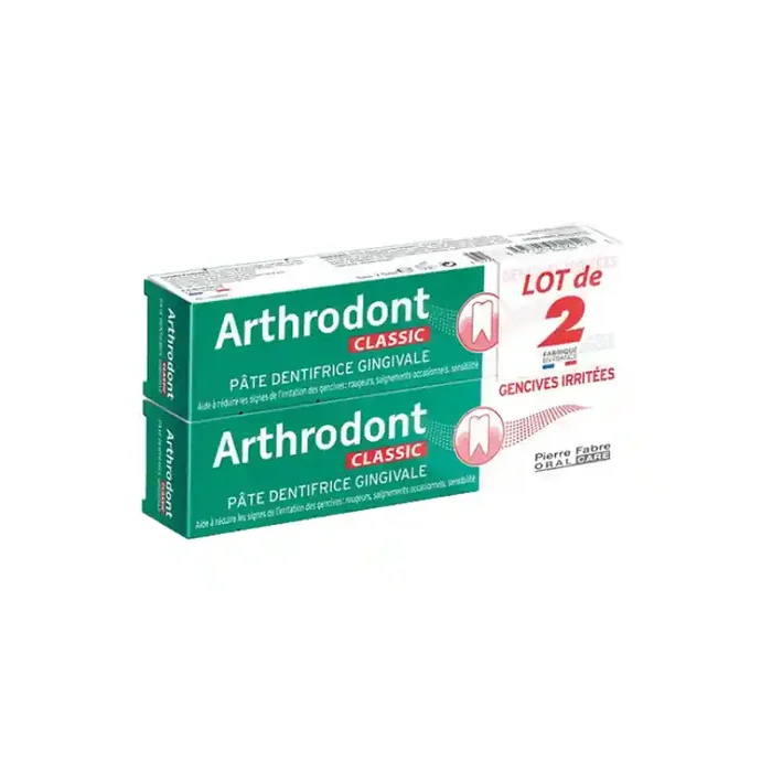 Arthrodont classic pate dentifrice gingivale 2x75ml