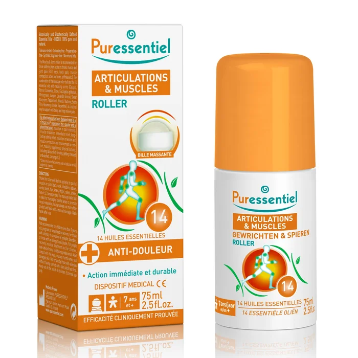 Articulations & Muscles – Roller Aux 14 Huiles Essentielles 75 ml