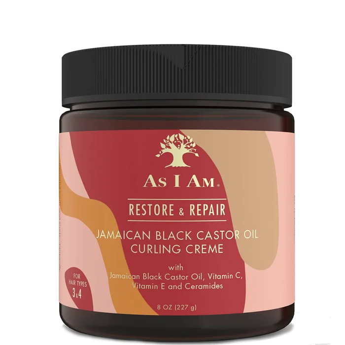 As I Am Crème pour les Boucles à l'Huile de Ricin Noir de la Jamaïque