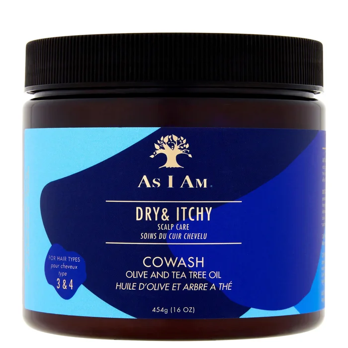 As I Am Dry & Itchy Soins du Cuir Chevelu Pré-Shampooing Huile d'Olive et Arbre à Thé 454 ml