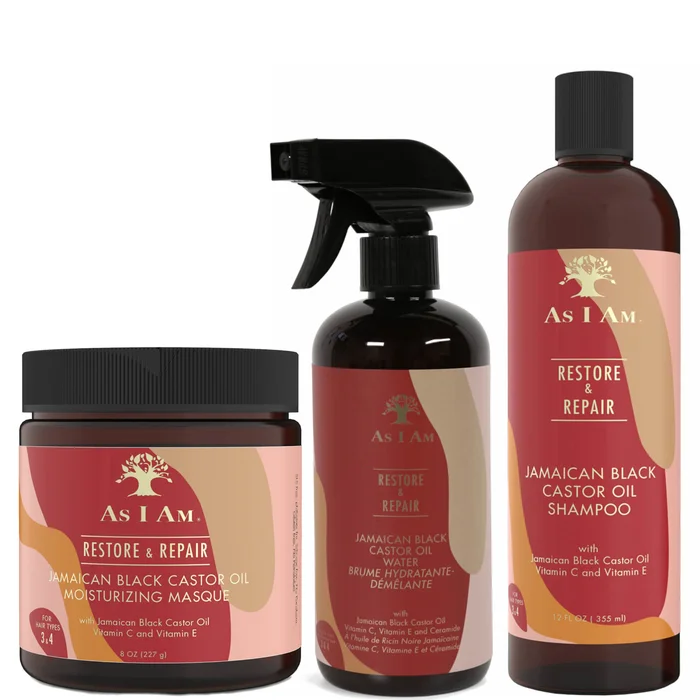 As I Am Jamaican Black Castor Oil – Moisture Fix Bundle