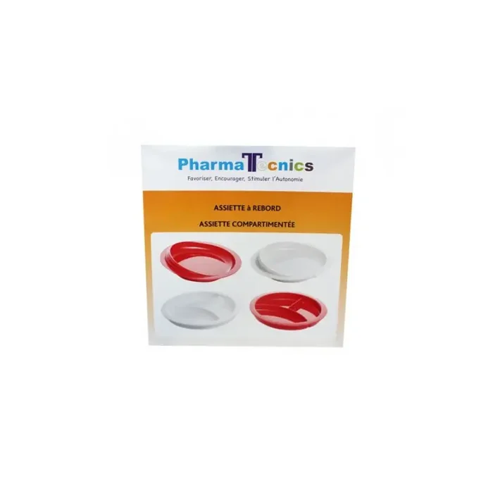 ASSIETTES COMPARTIMENTEE et A REBORD ALCURA PHARMA TECNICS