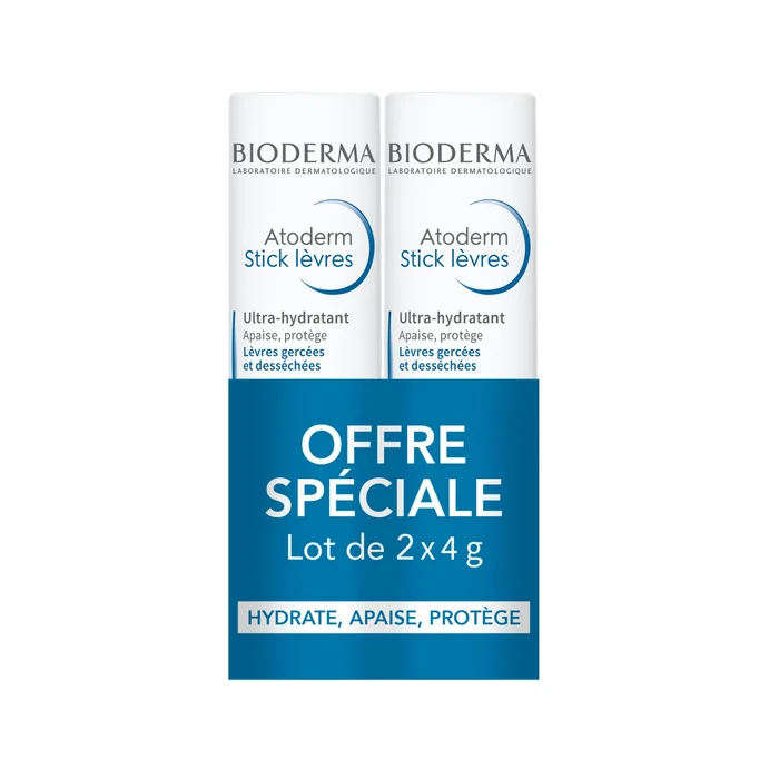 Atoderm – Stick Lèvres Ultra-Hydratant 2x 4g