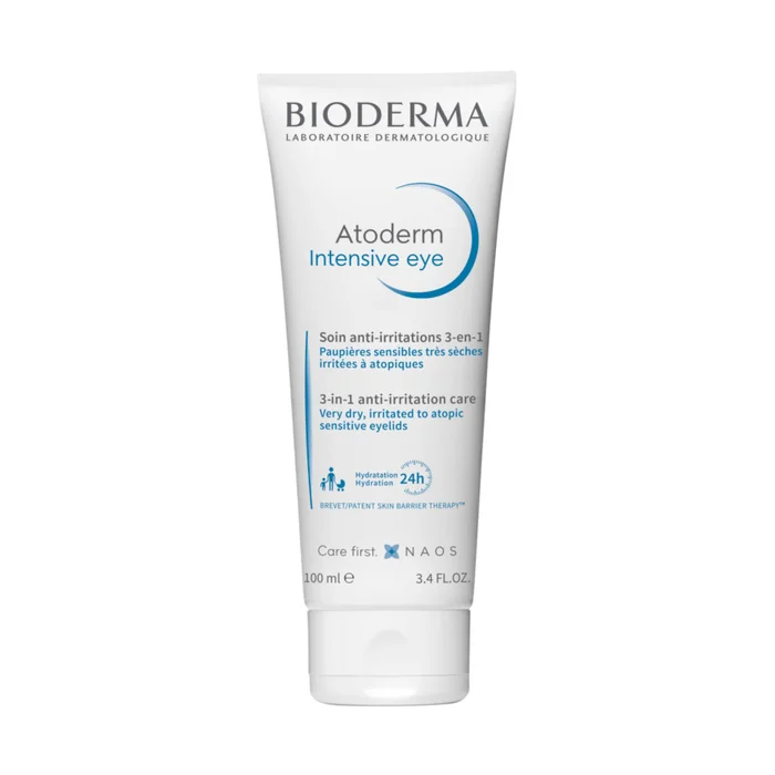 Atoderm Intensive Eye – Soin Anti-Irritations 3-en-1 – Apaise, Répare, Démaquille.100 ml