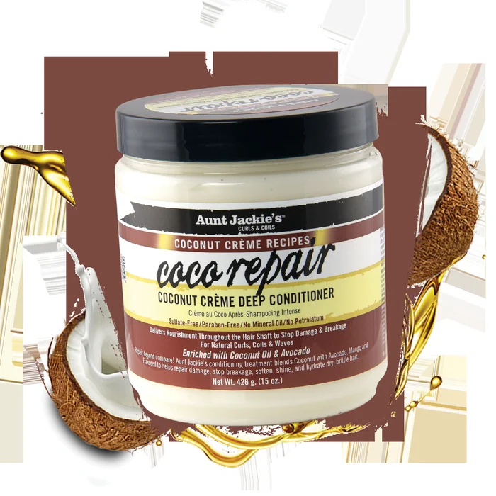 AUNT JACKIE’S COCONUT BUTTER ≡ Après-Shampooing “Coco Repair”