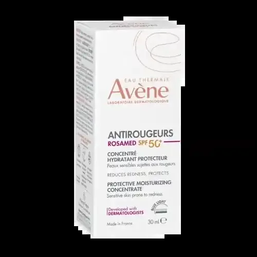 AVÈNE ANTIROUGEURS ROSAMED Concentré Hydratant Protecteur SPF50+ – 30ml
