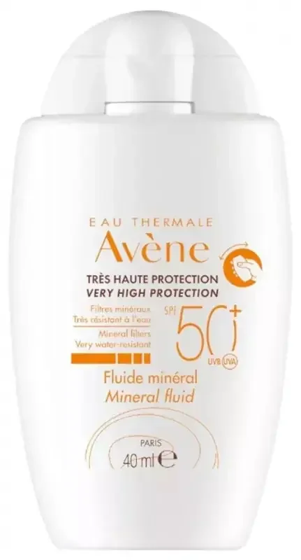 Avène Cicalfate Eau Thermale – Solaire – Fluide Minéral SPF 50+ 40 ml