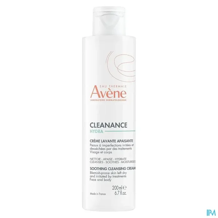 Avène cleanance hydra crème lavante apaisante 200ml