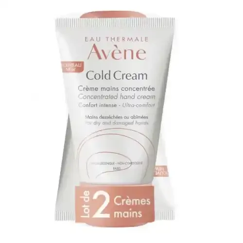AVÈNE COLD CREAM Crème Mains Concentrée – Lot de 2X50ml