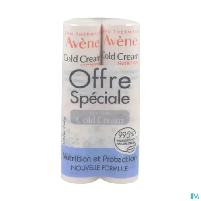 Avène cold cream stick levres nourrissant 4g x2