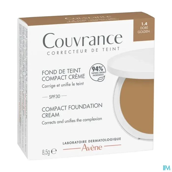 Avène couvrance fond de teint crème doré 1.4