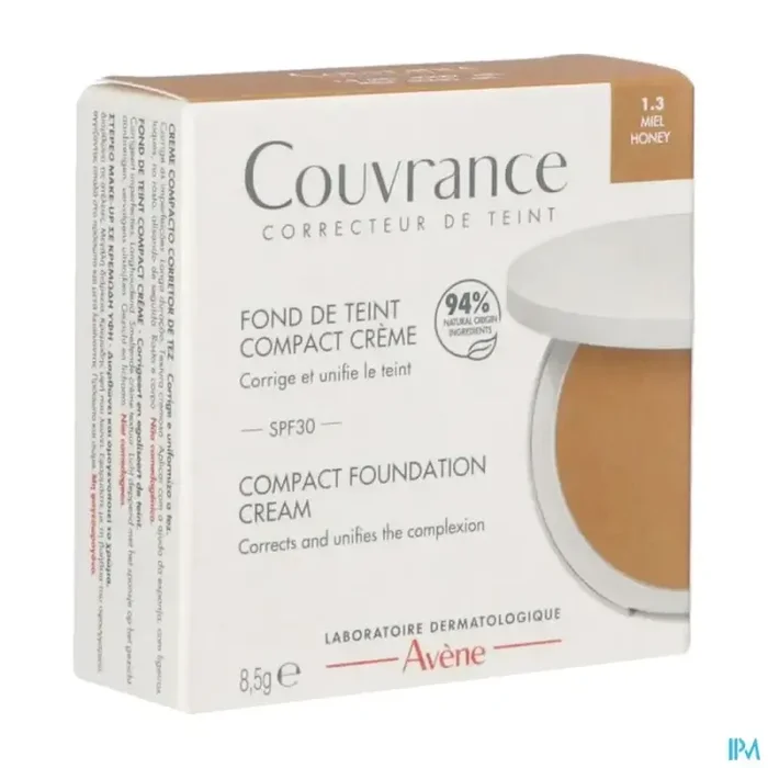 Avène couvrance fond de teint crème miel 1.3