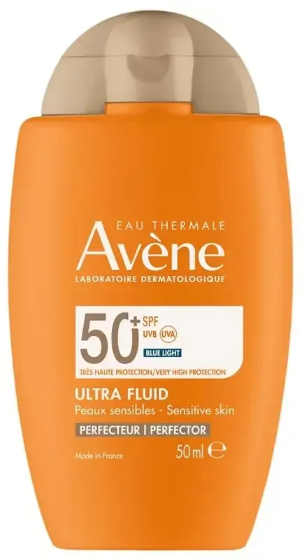 Avène Solaire Ultra Fluid Perfecteur Visage Peaux Sensibles SPF50+ 50 ml