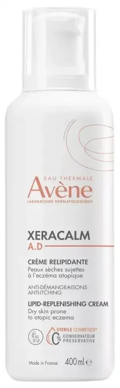 Avène XeraCalm AD Crème Relipidante Anti-Démangeaisons Eczéma Atopique 400 ml