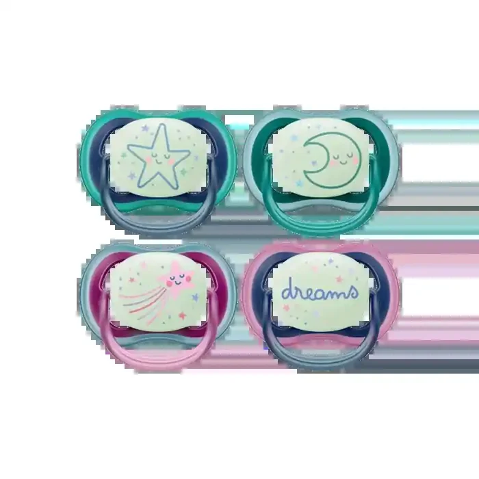 Avent Ultra Air Nighttime 2 sucettes Orthodontiques 6-18 mois mixte