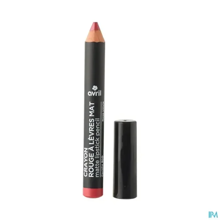 Avril crayon rouge à levres mat rose vinyle certifié bio 2g