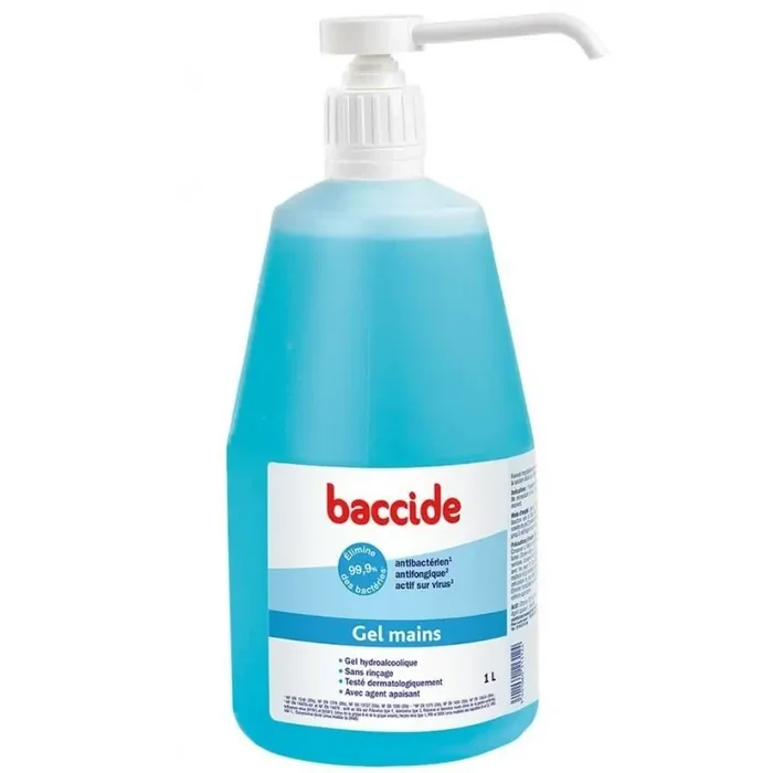 Baccide gel hydro-alcoolique Flacon Pompe 1Litre