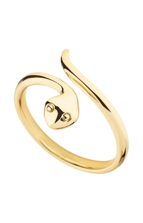Bague Rosa réglable – Laiton doré à l’or fin 18k