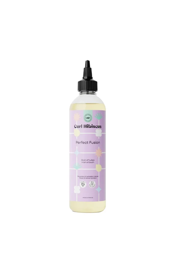 Bain d’huiles – Curl Hibiscus – Ricin & baobab – Cheveux ondulés à crépus – 250 ml