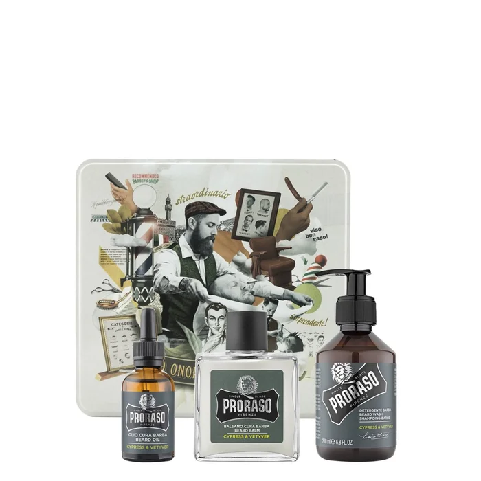 Barbe Cypress & Vetyver – Coffret Shampooing Barbe 200 ml + 2 Produits