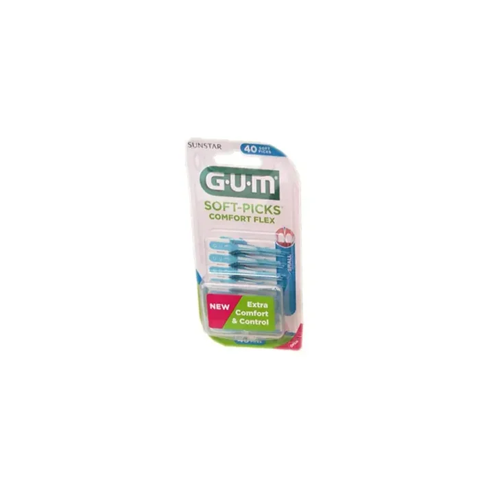 BATONNETS SOFT PICKS COMFORT FLEX X 40 SMALL GUM