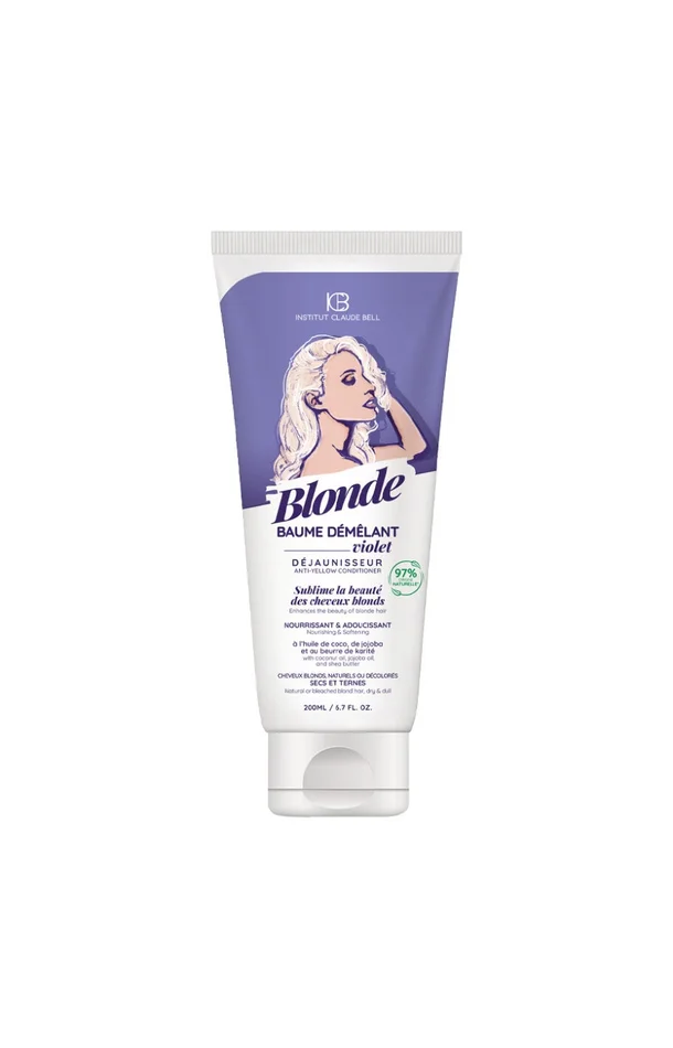 Baume démêlant violet déjaunisseur – Blonde – Cheveux blonds, naturels ou décolorés – 200 ml