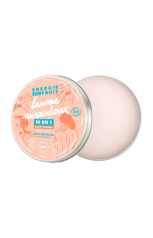 Baume miraculeux bio 10-en-1 – Monoï – Visage, corps & cheveux – 90 g