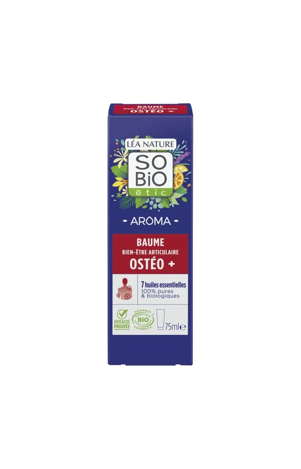 Baume ostéo-articulaire – 7 huiles essentielles bio – 75 ml
