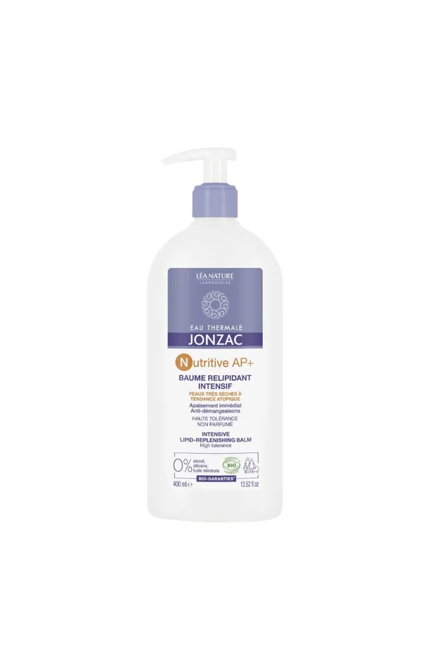 Baume relipidant corporel intensif & apaisant bio – Nutritive AP+ – Peaux très sèches à tendance atopique – 400 ml