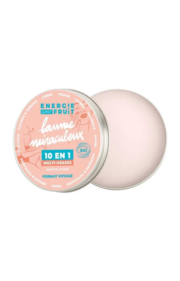 Baumes miraculeux bio 10-en-1 – Monoï – Visage, corps & cheveux – 2 x 38 g