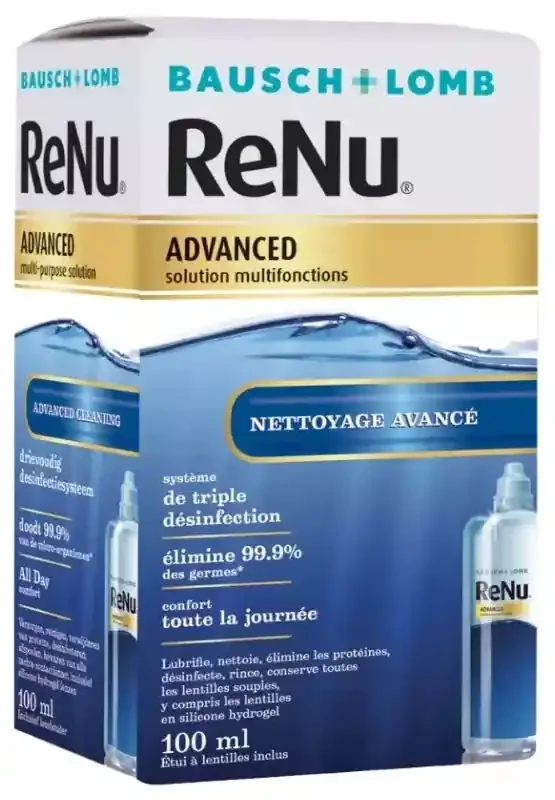 Bausch + Lomb ReNu Advanced Solution Multifonctions Nettoyange Avancé 100 ml