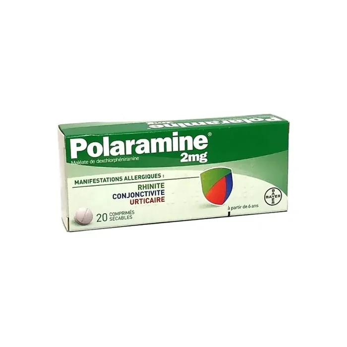 Bayer Polaramine 2mg – 20 comprimes