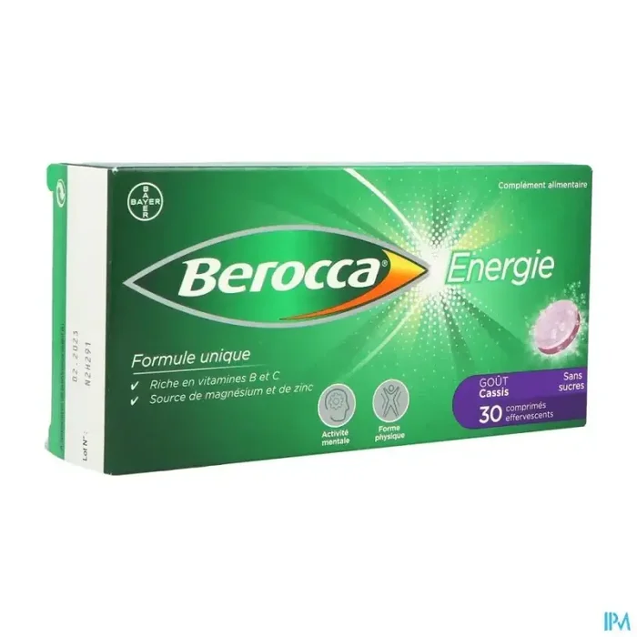 Berocca energie cassis comprimé effervescent 30