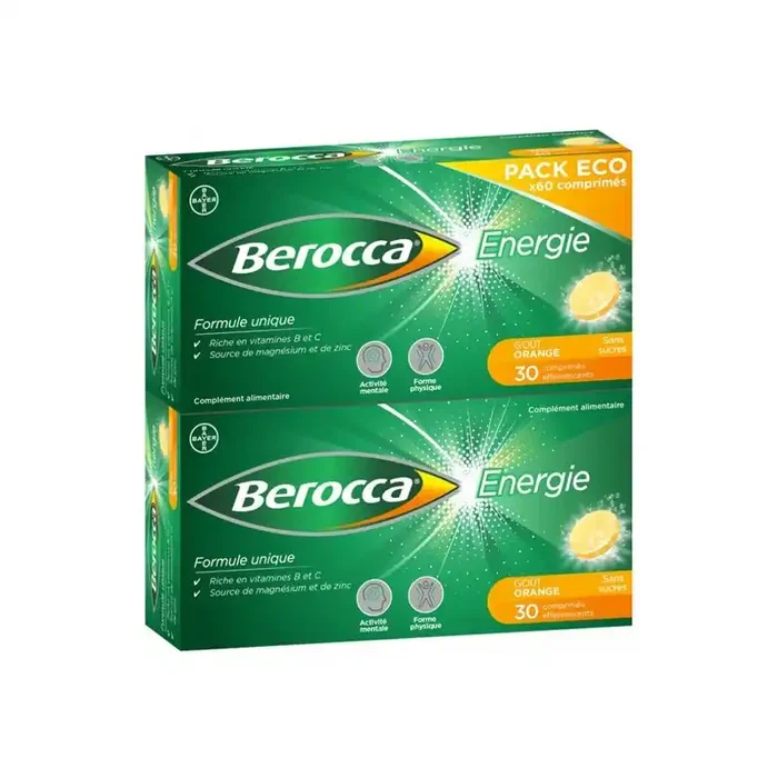 Berocca energie gout orange 60 comprimes effervescents