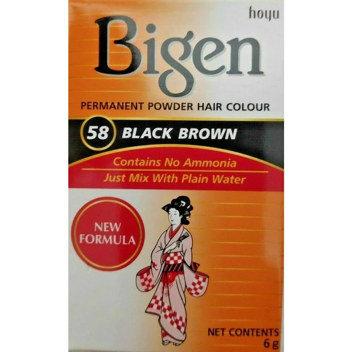 BIGEN ≡ Poudre Colorante Noir Naturel 58