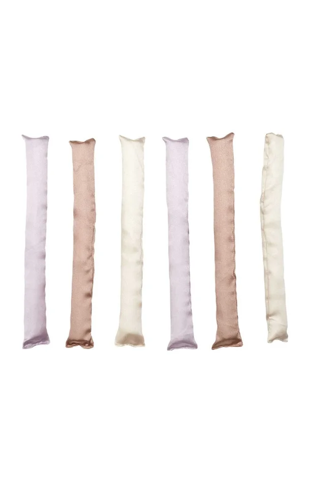 Bigoudis en satin – 6 pièces