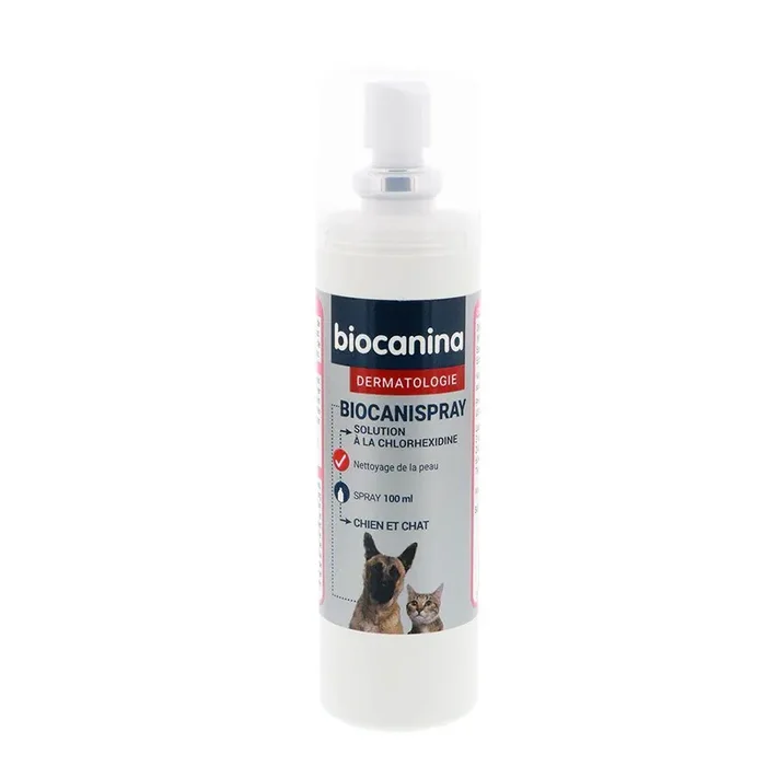 BIOCANISPRAY CHLORHEXYDINE 100ml Dermatologie Biocanina