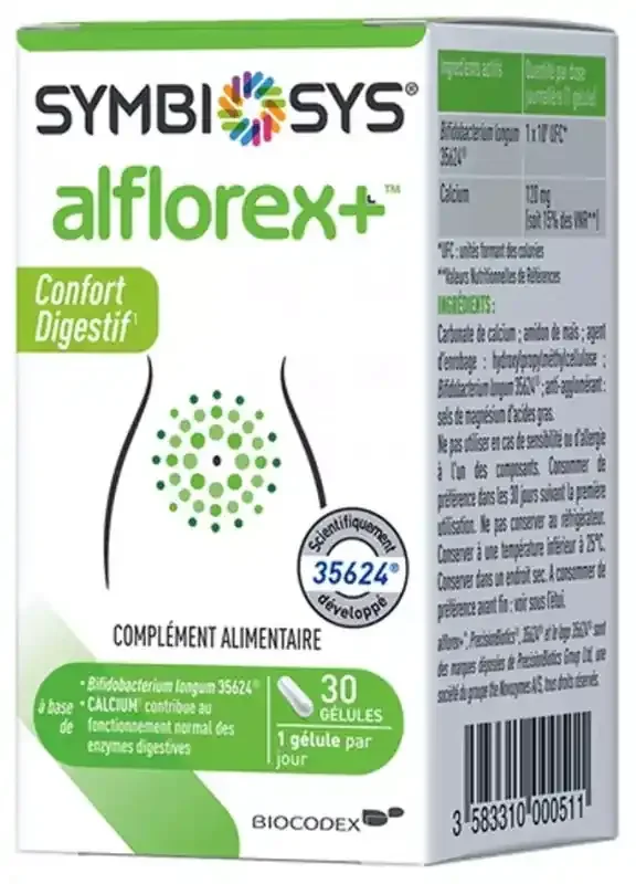 Biocodex Alflorex Symbiosys Boite 30 Gélules