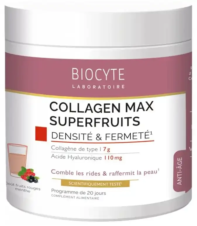 Biocyte Collagen Max Superfruits – Parfum Fruits Rouges – Menthe