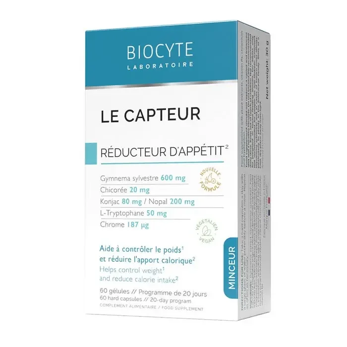 Biocyte le capteur, réducteur d‘appétit 60 gélules