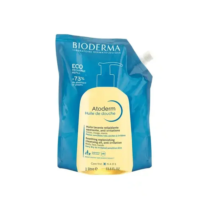 Bioderma Atoderm huile de douche eco-recharge 1L